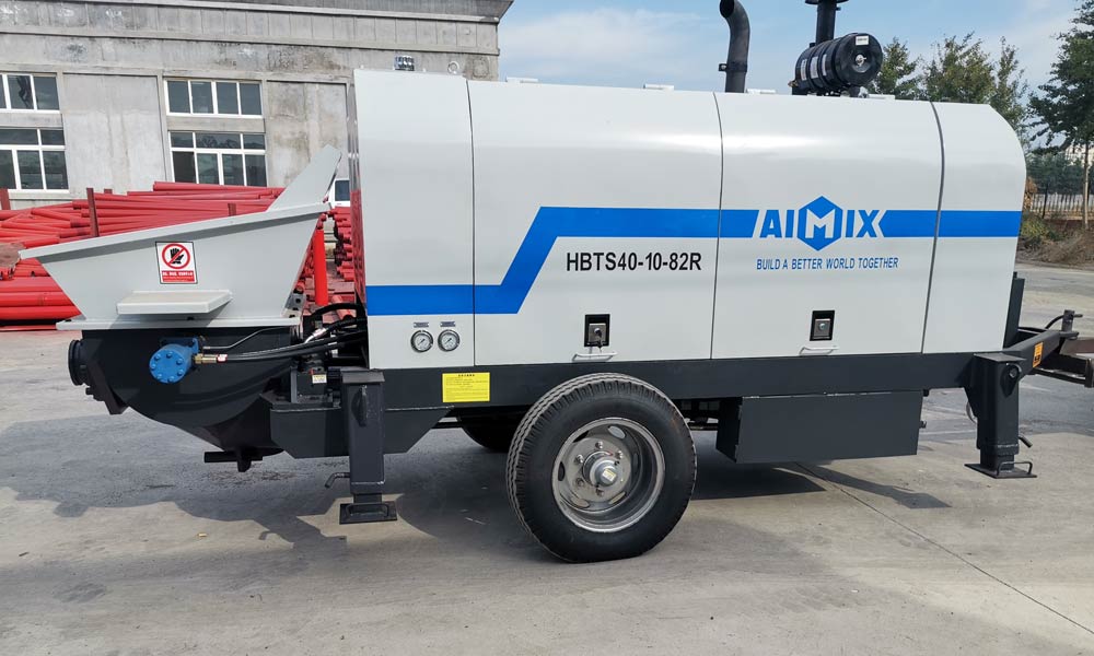 Concrete Trailer Pump Machine