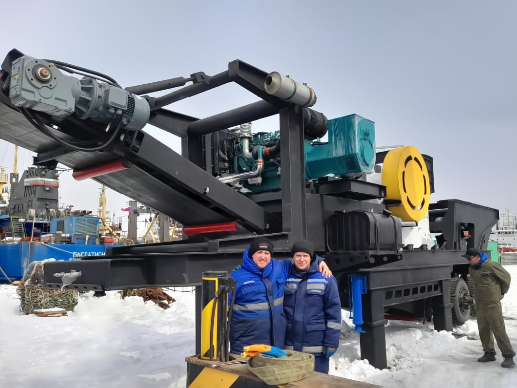 Mobile Tipe Crushing and Screening Plant – Road construction di Russia