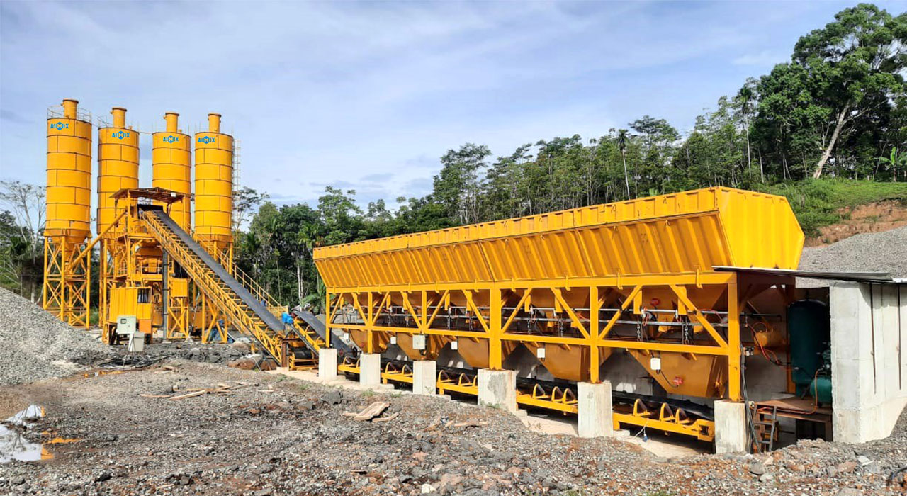 90m3 concrete batching plant