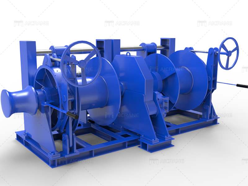 double drum mooring winch