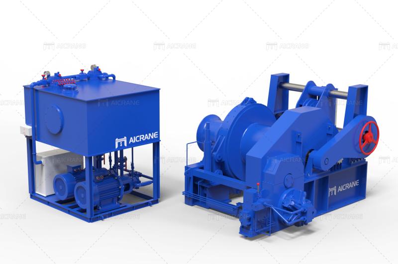 hydraulic towing winch machine