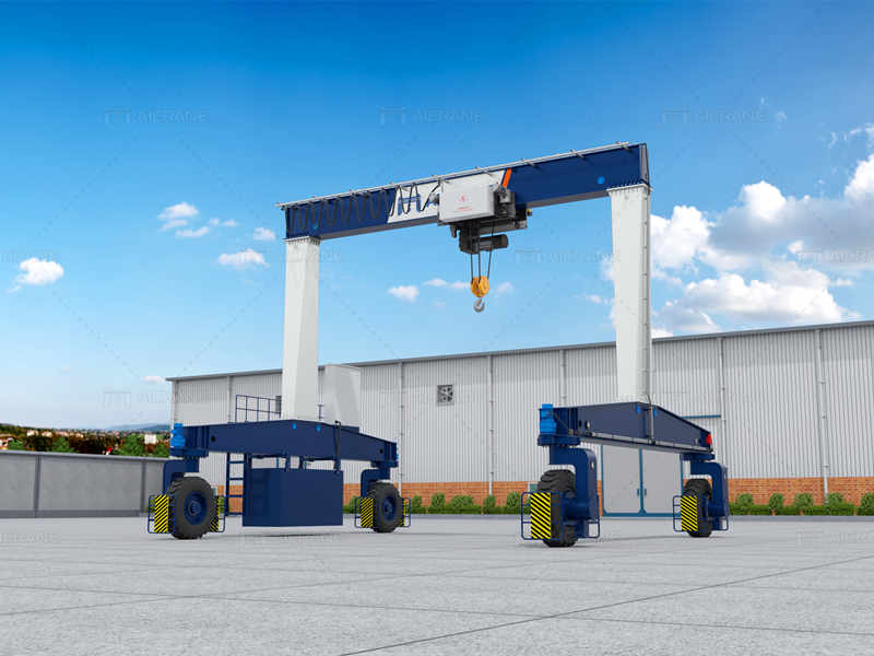 Aicrane Single Girder RTG Crane with One Hoist