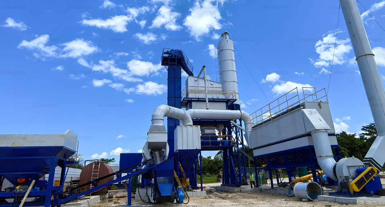 Macroad stationary type Asphalt Hot Mix Plant in Jamaica