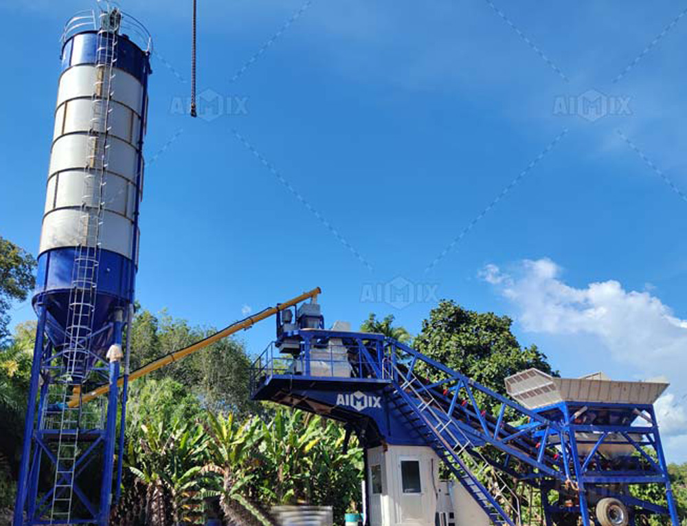 AJY35 mobile concrete plant